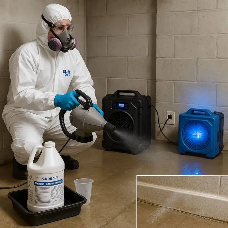 Sanitization and Odor Removal process in Clinton, NJ