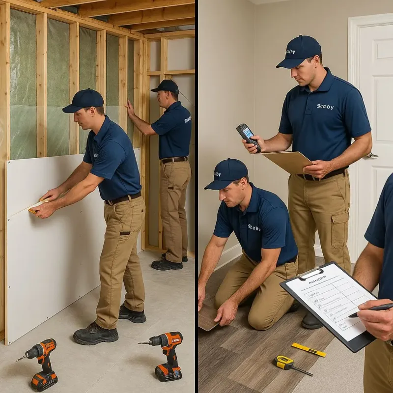 Repairs and Reconstruction process in Clinton, NJ